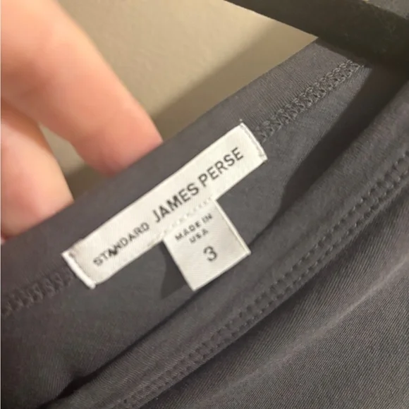 James Perse Charcoal Ruched Dress - Picture 3 of 4